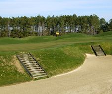 Steps In A Golf Bunker Royalty Free Stock Photos Steps In A Golf Bunker Royalty Free Stock Photos