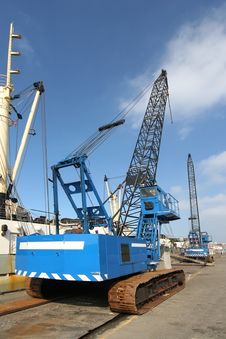 Harbor Cranes Stock Image Harbor Cranes Stock Image