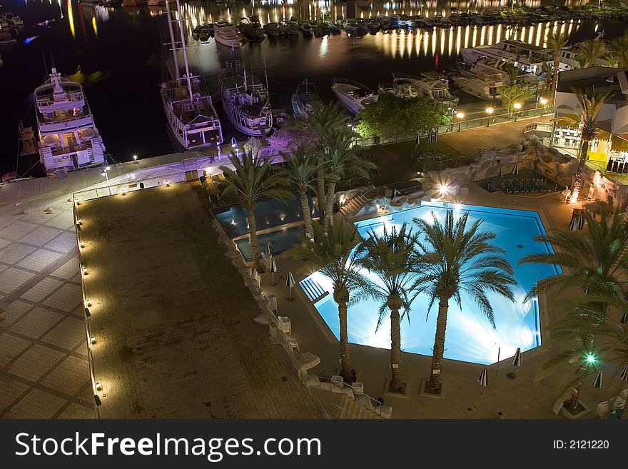 Israel Eilat Hotel Night City Holiday summer. Israel Eilat Hotel Night City Holiday summer