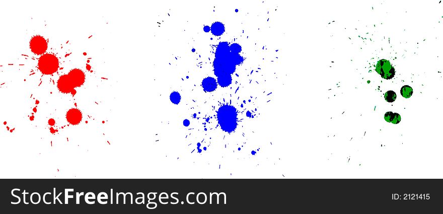 Vector Color Splashes
