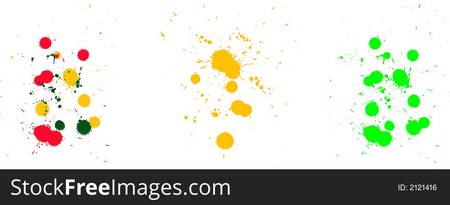 Vector Color Splashes