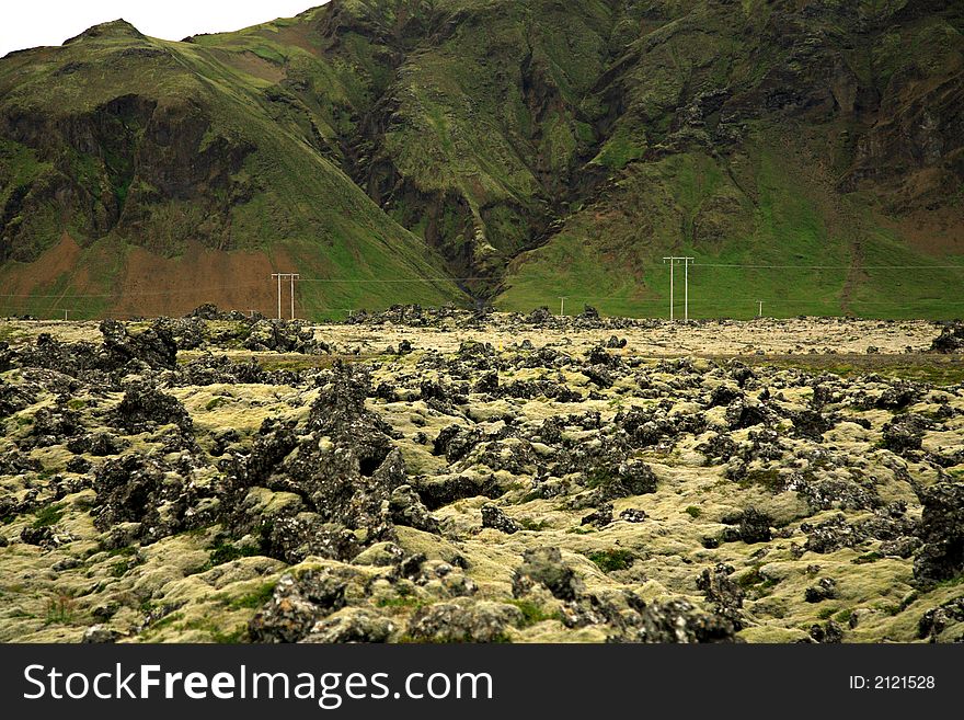 Volcanic landscape Snaefellsnes Peninsula Iceland