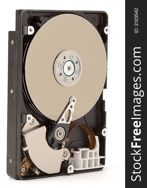 Hard drive with top removed