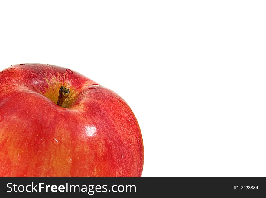 Fresh red apple. fruit isolated over white background. Fresh red apple. fruit isolated over white background