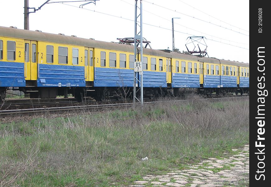 Suburban passanger train in Poland. Suburban passanger train in Poland