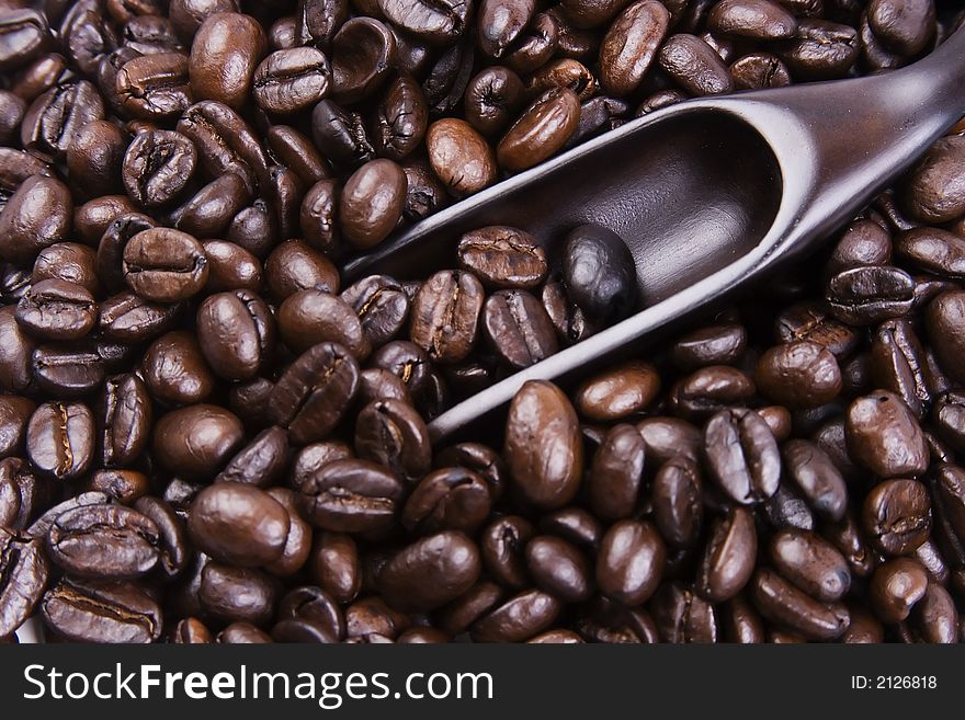 Scoop Of Coffee Bean