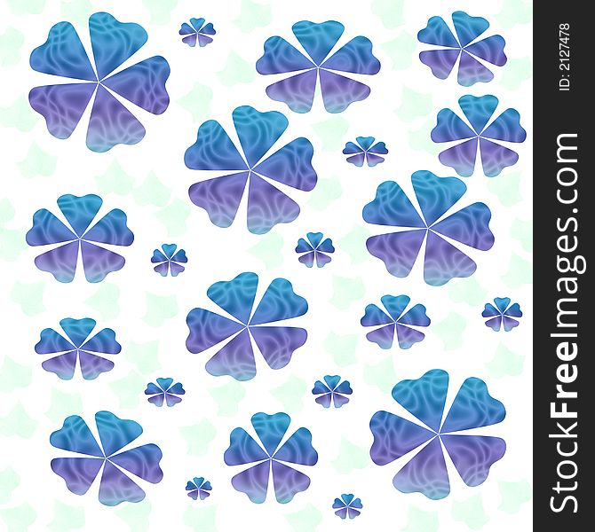 Abstract  blue flower pattern paper  scrapbook background. Abstract  blue flower pattern paper  scrapbook background