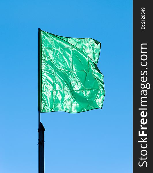 Green Flag Waving