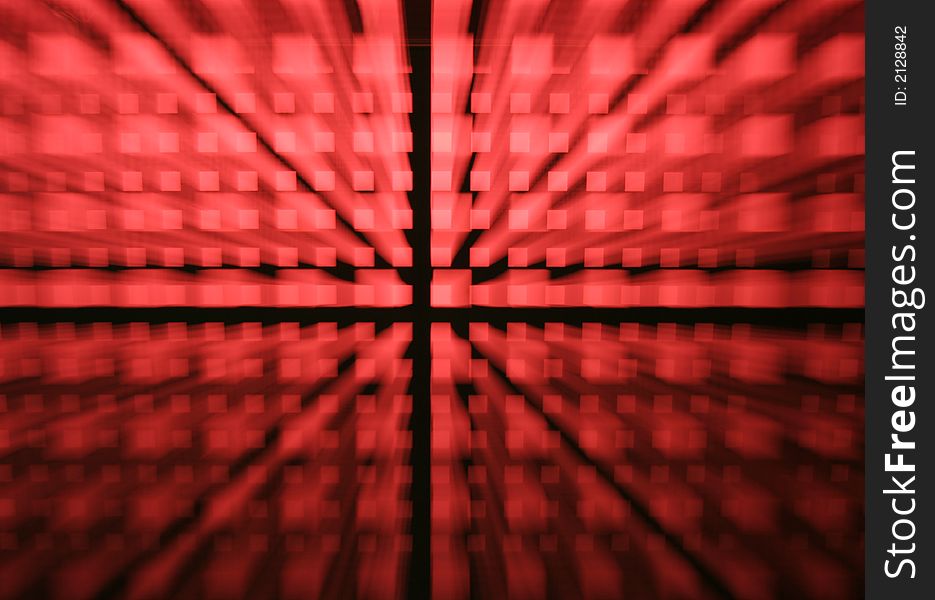 Abstract squares blurred in pattern
