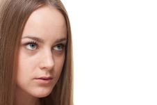 Free Blond Woman Looking At Copyspace Stock Image - 21206841