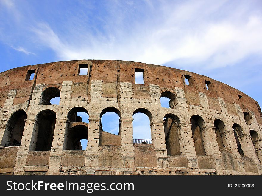 Famous arena in Italy's capital. Famous arena in Italy's capital.