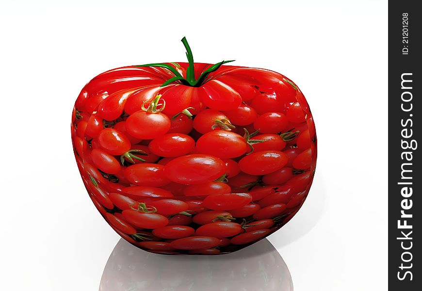 A tomato with a tomato texture. A tomato with a tomato texture