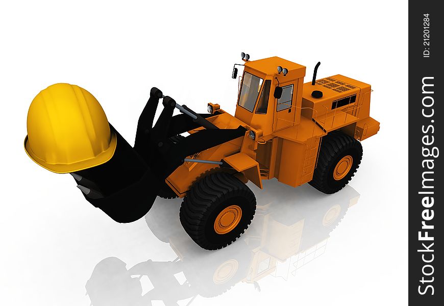 The loader and helmet