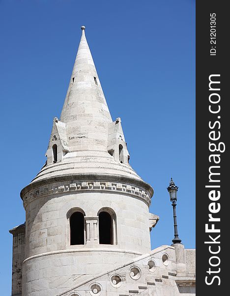 Fisherman Bastion on the Buda Castle hill in Budapest, Hungary. Fisherman Bastion on the Buda Castle hill in Budapest, Hungary