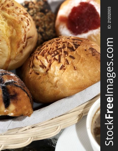 Delicious Bread served in a basket