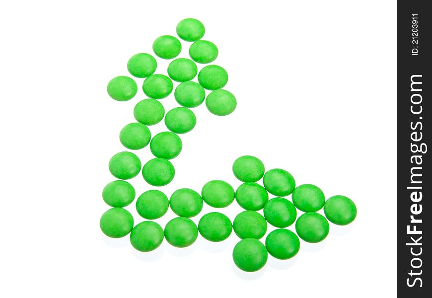 Green Tablets In Arrow Formation