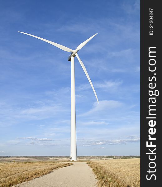 Turbine windmill or three-bladed