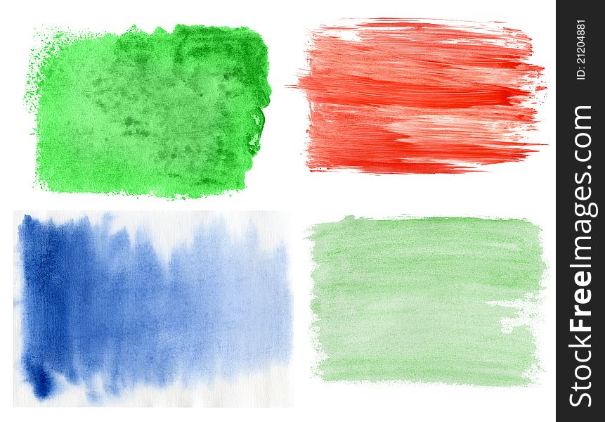 Set of watercolor backgrounds