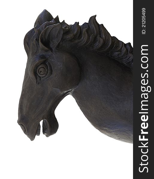 Head  horse statue