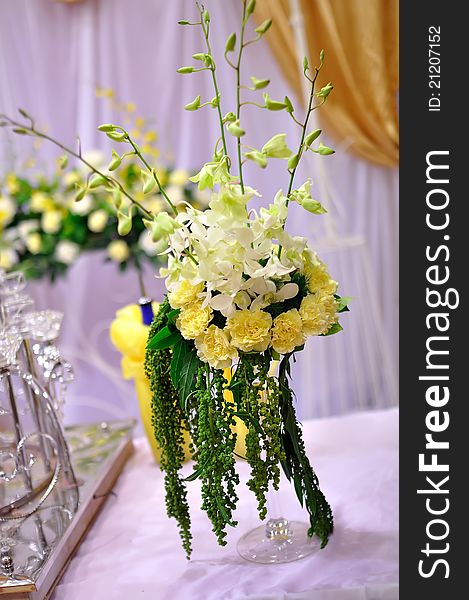 Flowers in wedding