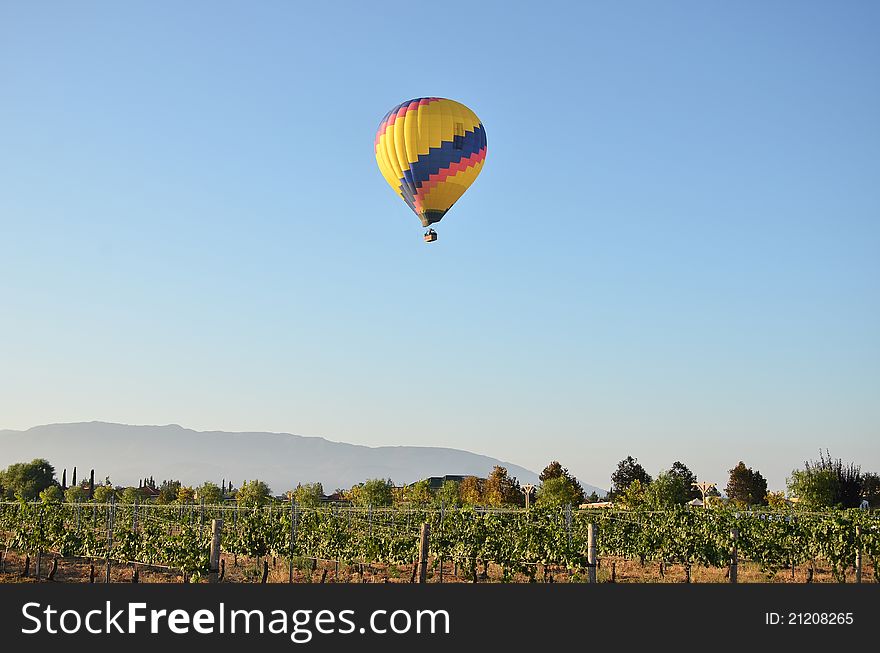 Beautiful early morning flight of hot air balloons. Beautiful early morning flight of hot air balloons