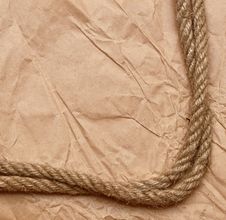 An Old Rope Tied In A Knot Royalty Free Stock Photo An Old Rope Tied In A Knot Royalty Free Stock Photo