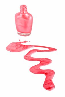 Bottle Of Pink Nail Polish Royalty Free Stock Images Bottle Of Pink Nail Polish Royalty Free Stock Images