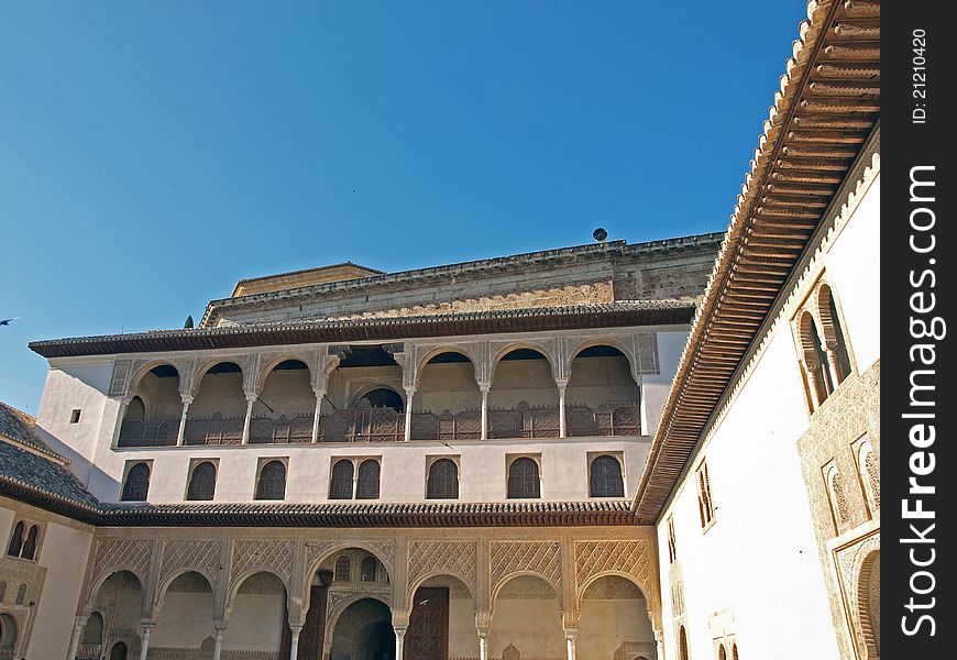 Nasrid Palace-Alhambra ,Granada in Spain. Nasrid Palace-Alhambra ,Granada in Spain
