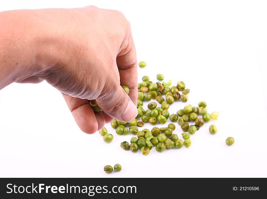 Pea in hand