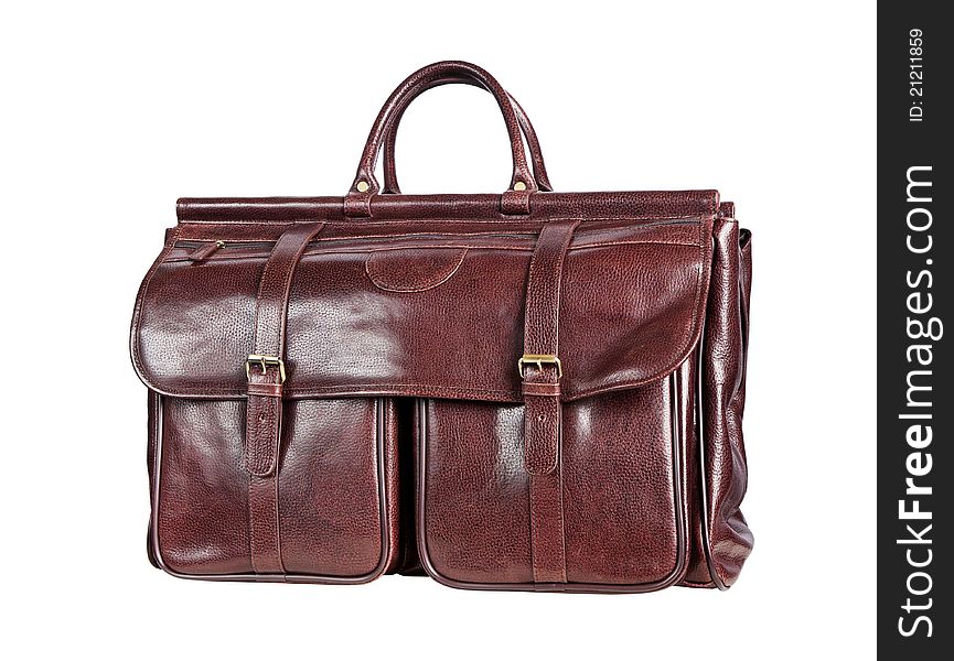 Brown men s hand bag