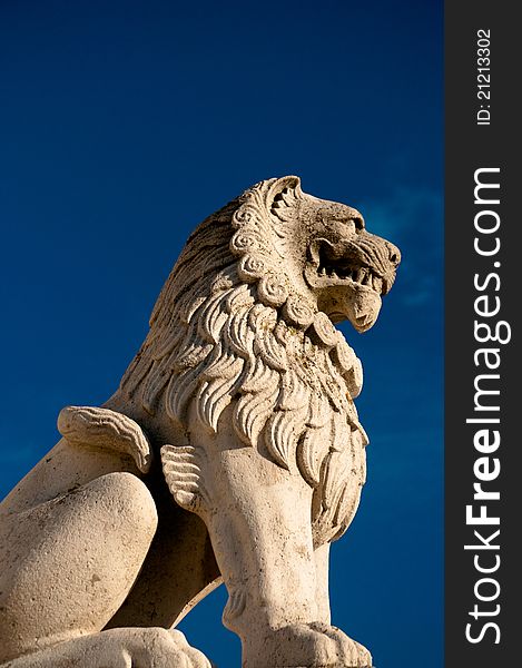 Lion At Budapest Fisherman S Bastion