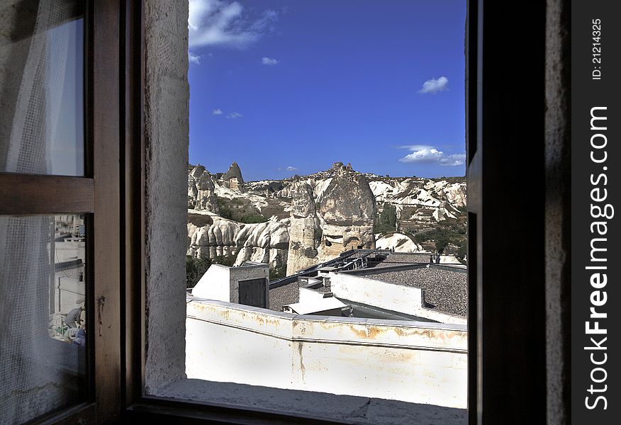 View From Bedroom Over Goreme Village