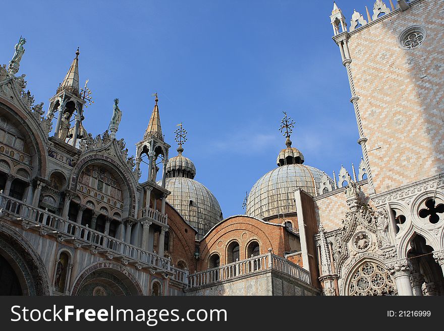 Saint Mark basilica and Doge's palace, Venice, Italy