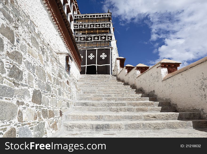 Architectural details of potala palace in lhasa, tibet. Architectural details of potala palace in lhasa, tibet.