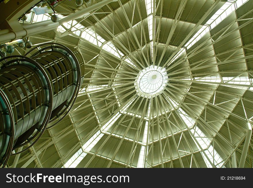 Interior of the  twin towers