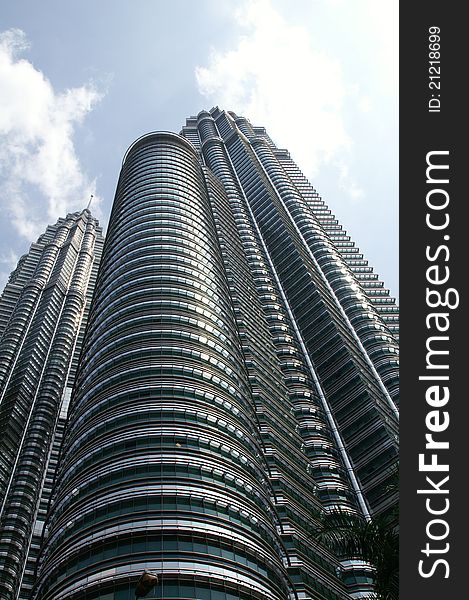 Twin Towers in Kuala Lumpur, the Tallest twin buildings in the world.