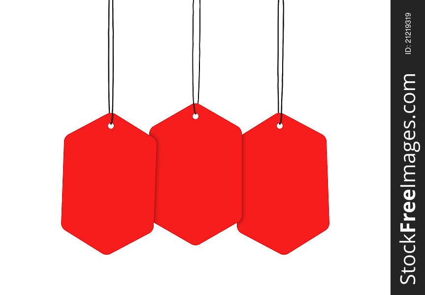 Red Hanging Tags