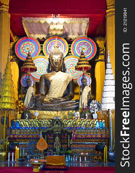 Buddha Image in the temple from Vientiane