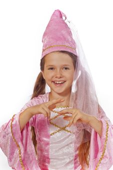 Girl Dressed As Fairy Stock Photography