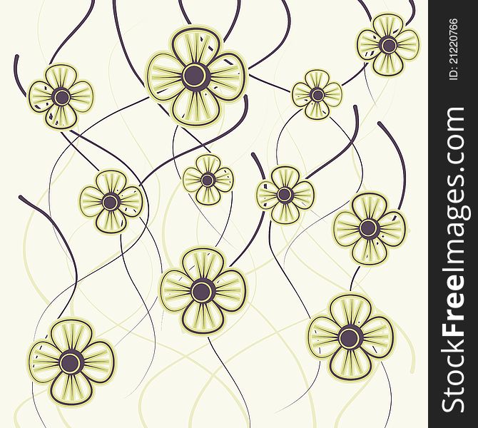 This is illustration of a Floral seamless pattern