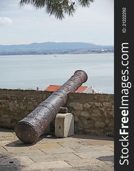 Cannon In The Fortress Of Lisboa