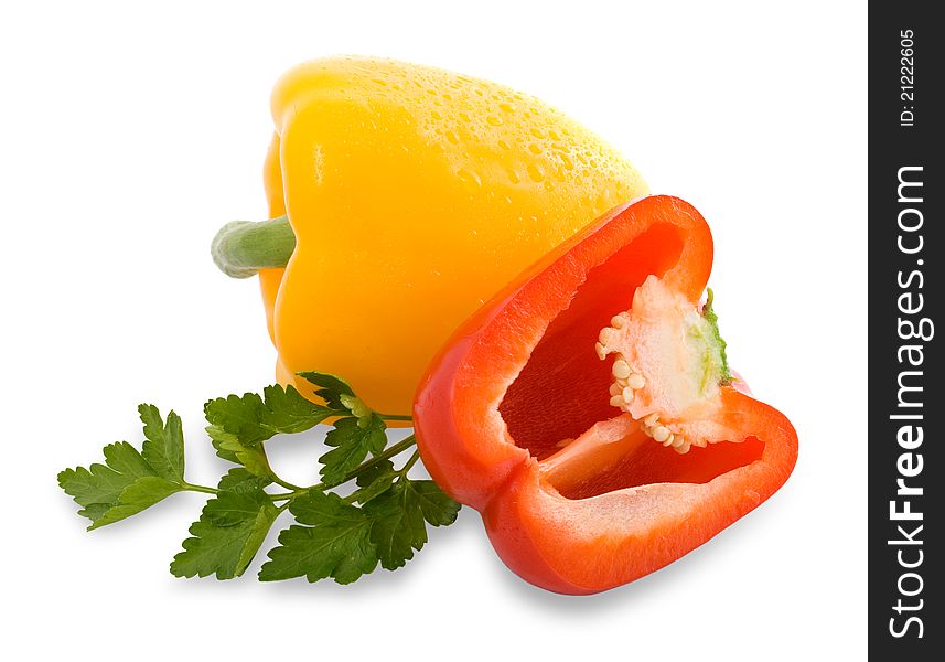 Sweet Red And Yellow Pepper