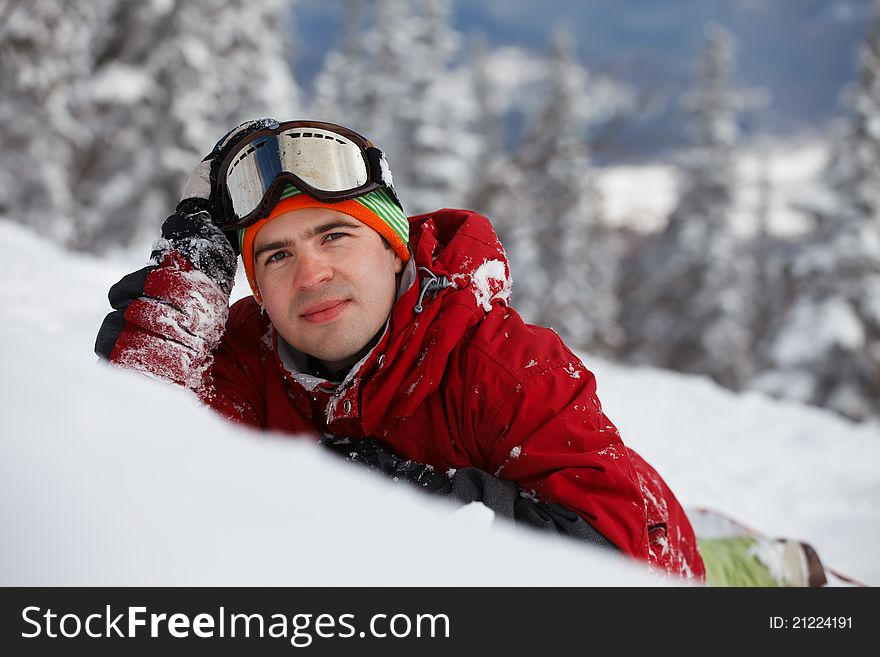 Image Of Young Snowboarder