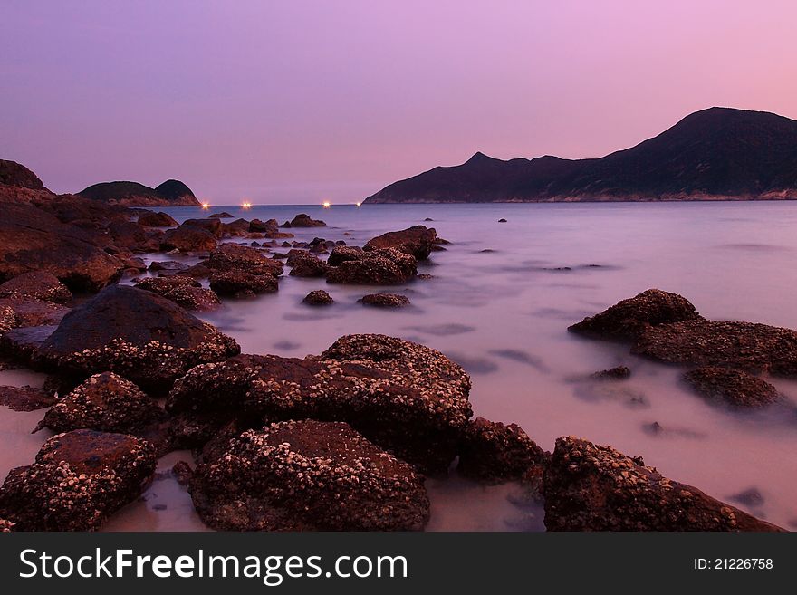 Sunset Along The Coast