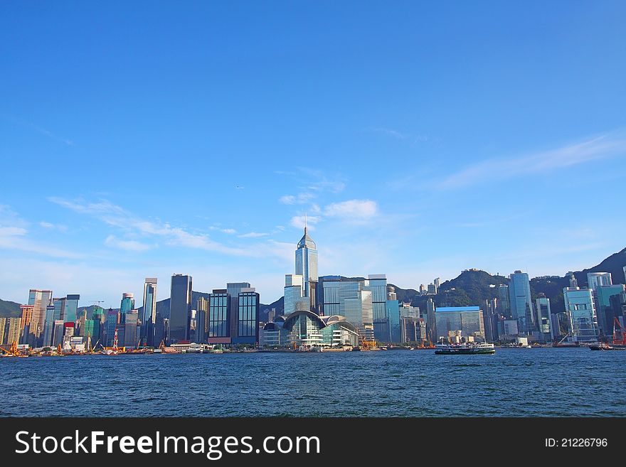 Hong Kong skyline at day