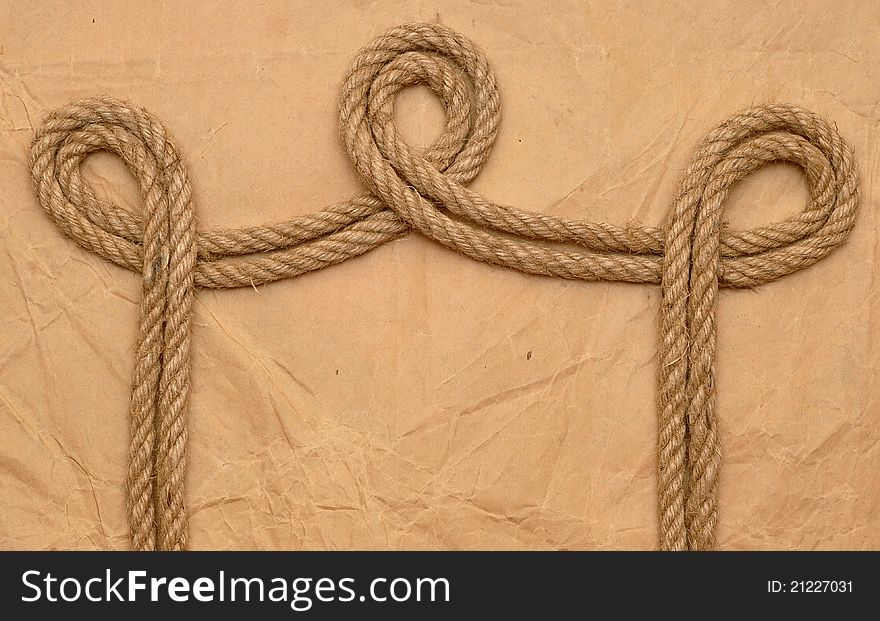 Rope on old paper