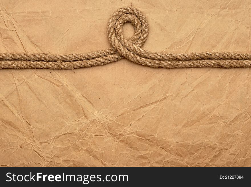 Rope on old paper