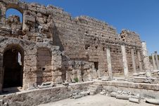 Ancient Ruins Perge Turkey Royalty Free Stock Image Ancient Ruins Perge Turkey Royalty Free Stock Image