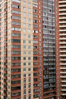 Multi-storey Brick House Royalty Free Stock Photography