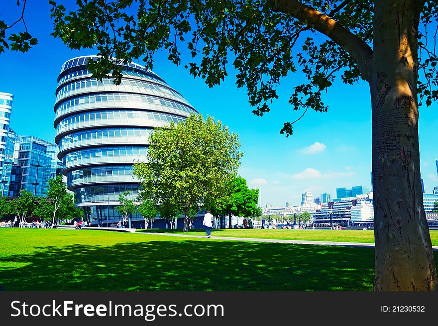 London City Hall in Spring.